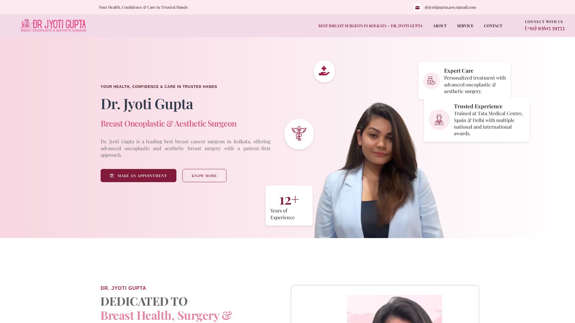 Dr. Jyoti Gupta website preview